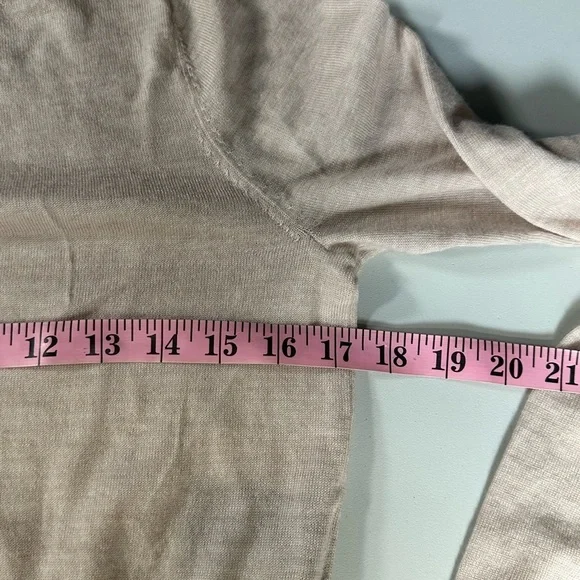 A376 Club Monaco Wool Two layer slip long sleeve top sweater - Picture 7 of 9